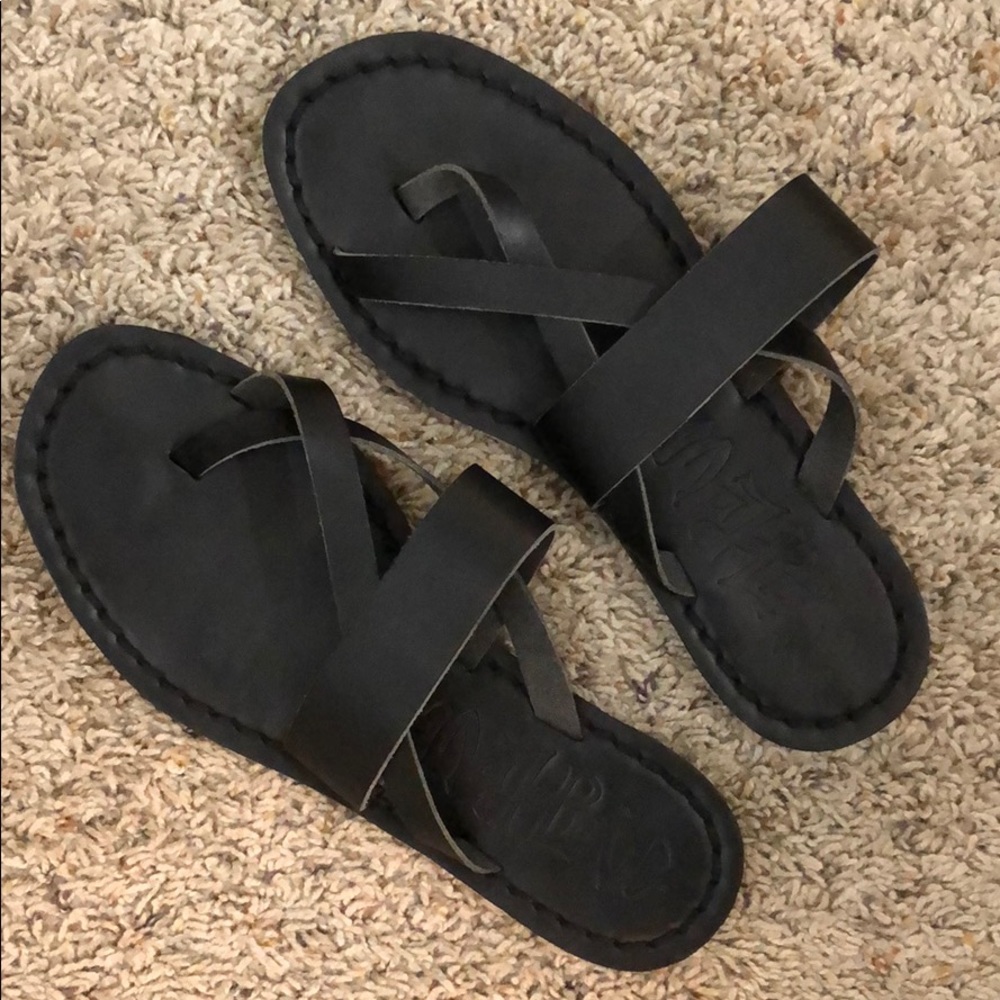 Black Slide Sandals